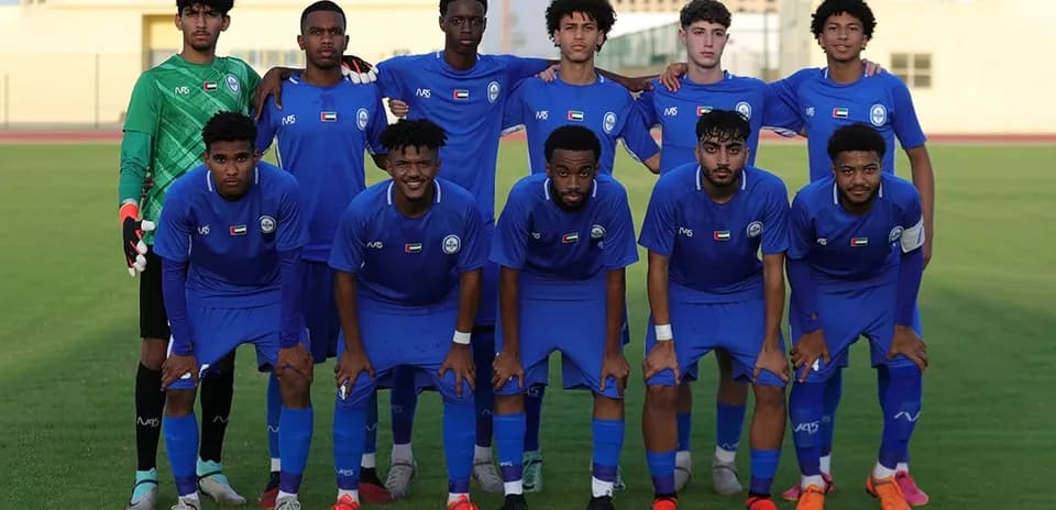 Al Nasr U23 team posing for a group photo