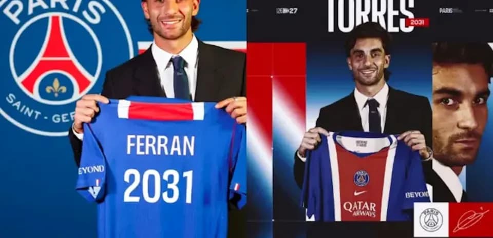 Player holding PSG jersey with name and number