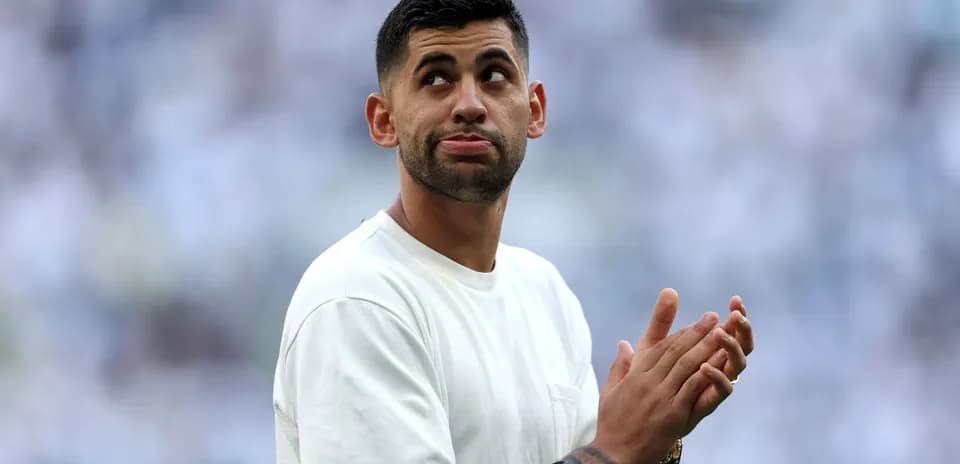 Player clapping hands during pre-match warm-up
