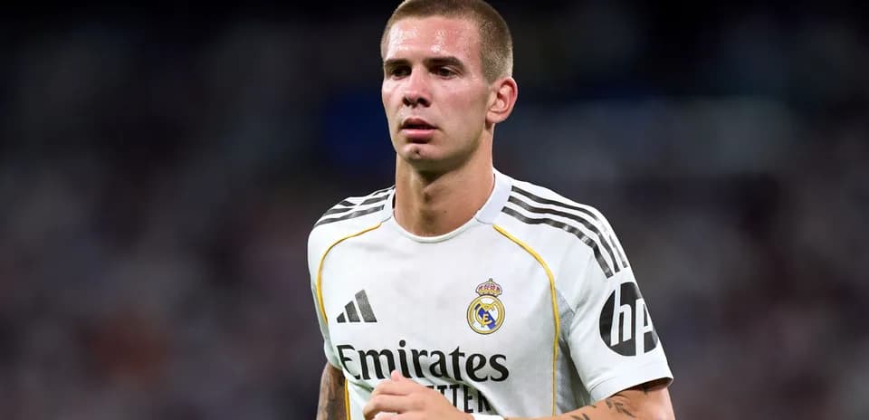 Player in Real Madrid jersey on the field