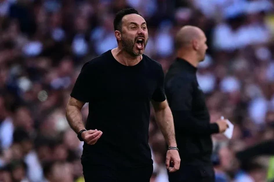 Coach passionately reacting during a match on sideline
