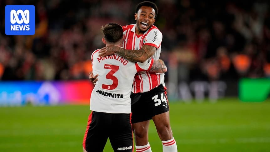 Players celebrating together after a match
