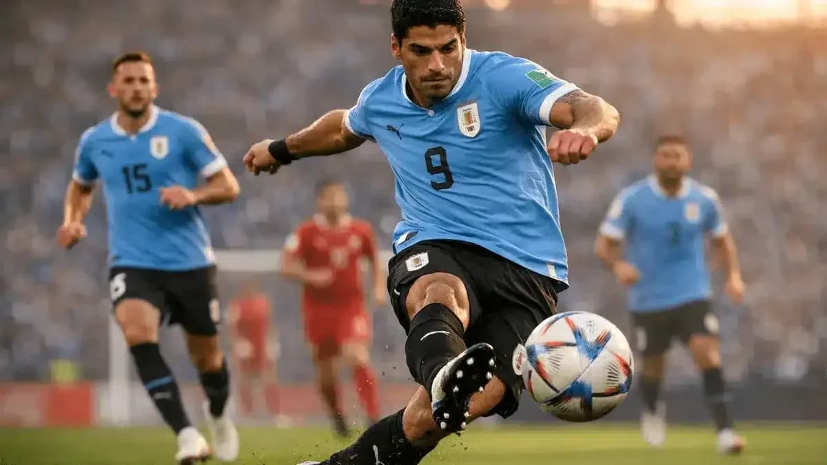 Luis Suárez kicking the ball during match