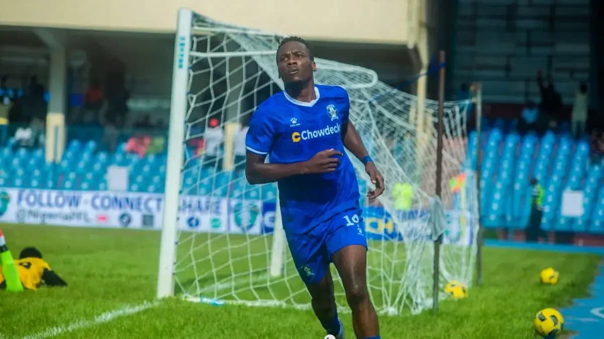 Player celebrating after scoring a goal