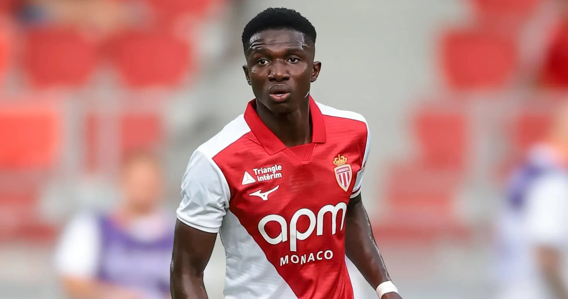 Monaco player in action on the field