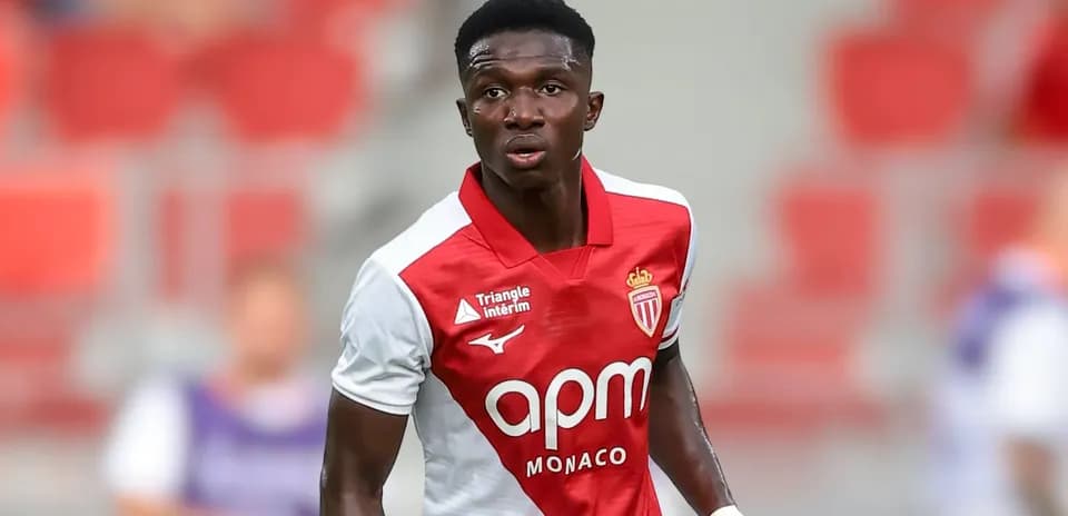 Monaco player in action on the field