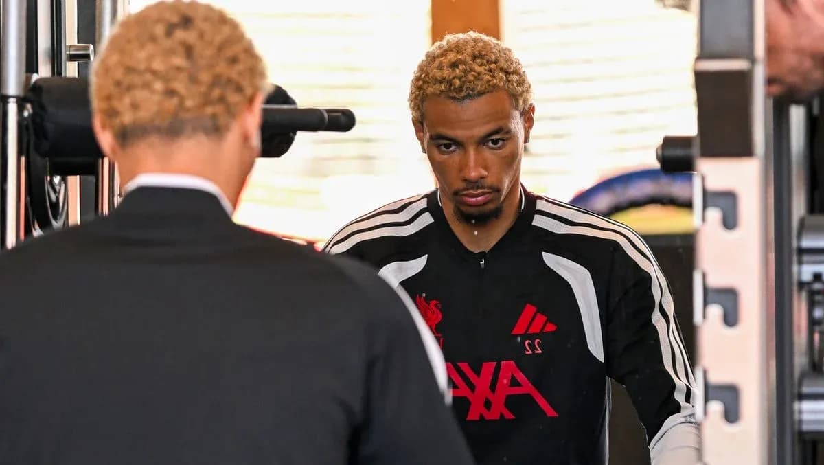 Player preparing for workout in gym facility
