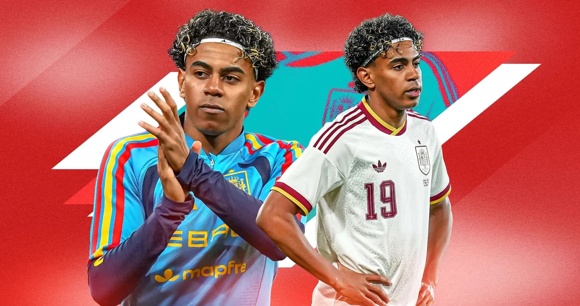 Player in Spain kit and training gear