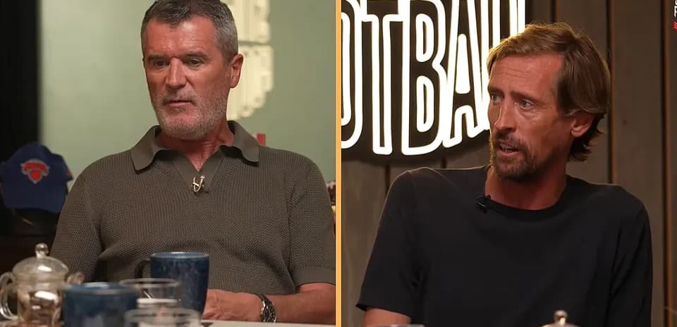 Two men discussing in a casual interview setting