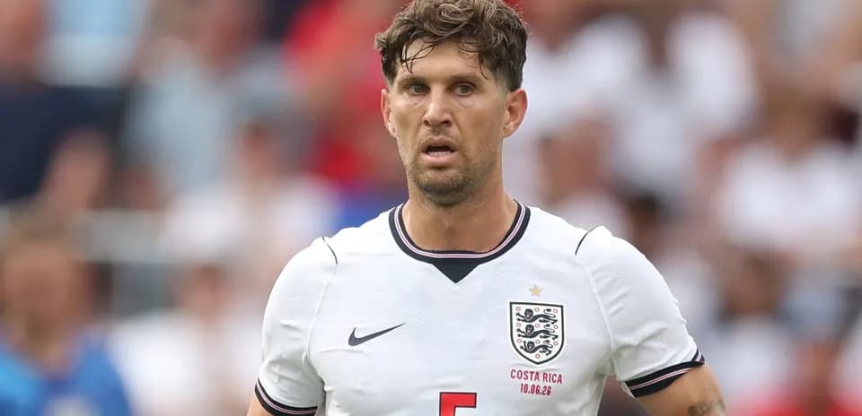 Player wearing England kit during a match