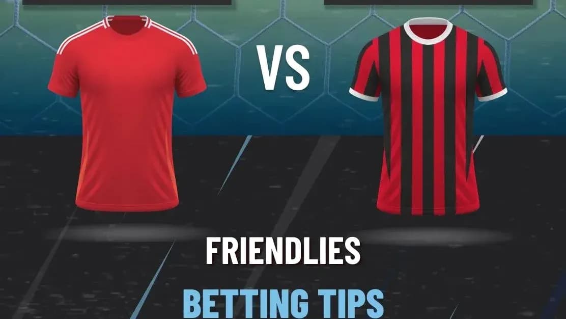 Red and black jerseys for friendly match preview