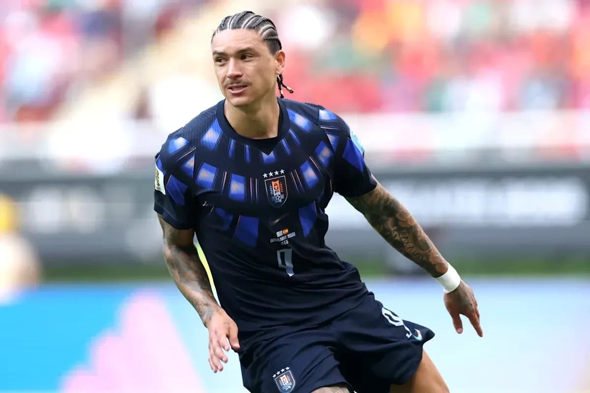 Player in action during a soccer match