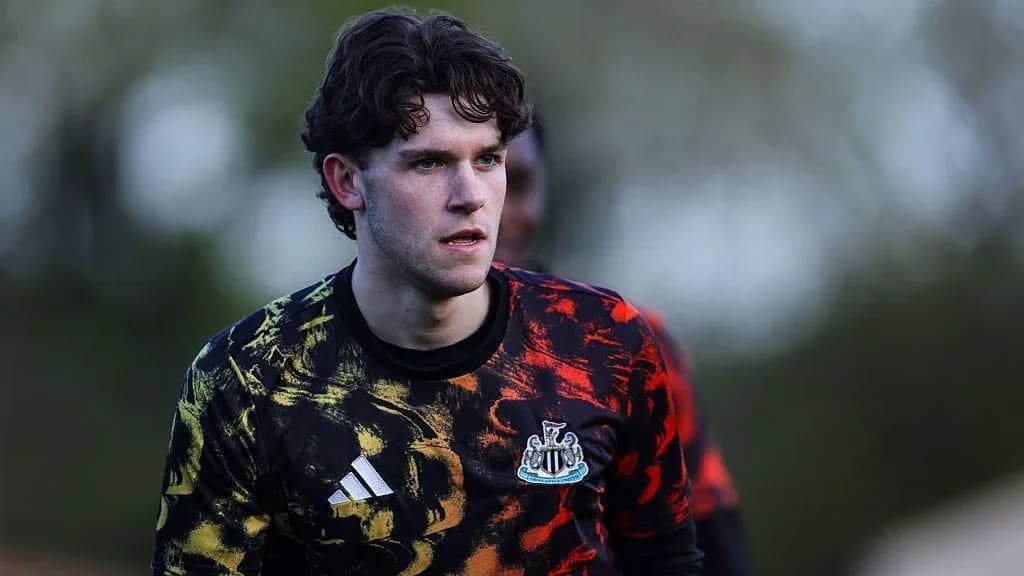 Goalkeeper training during session with Newcastle United
