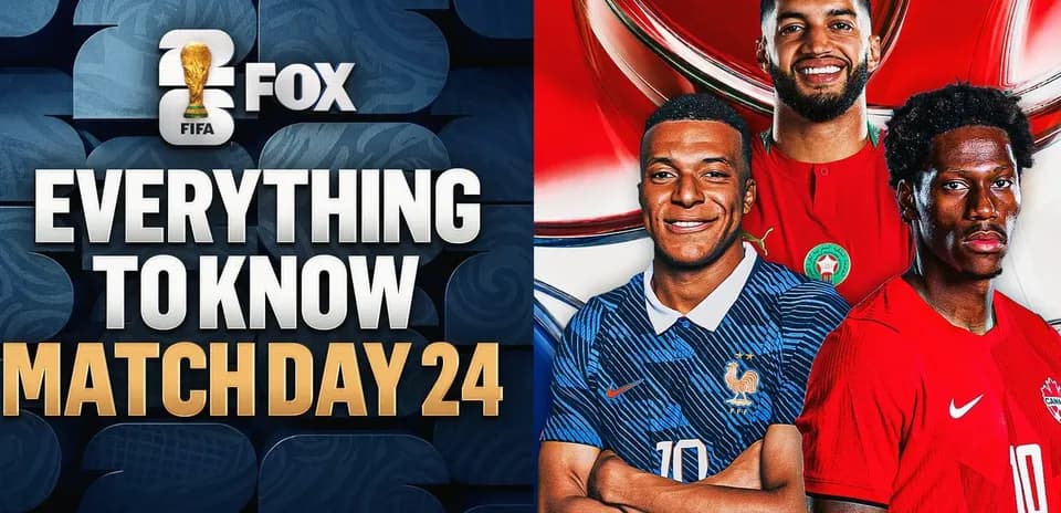Three football players promoting Match Day 24 event