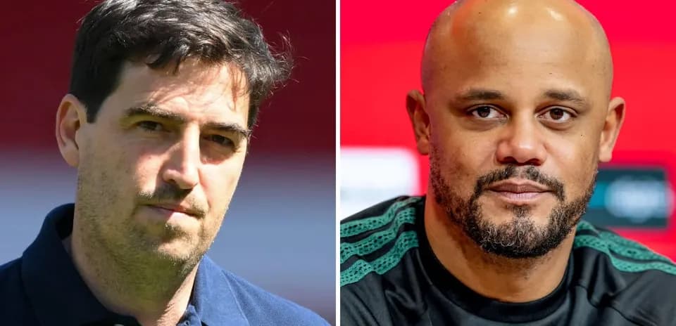Two coaches in separate portraits looking at camera