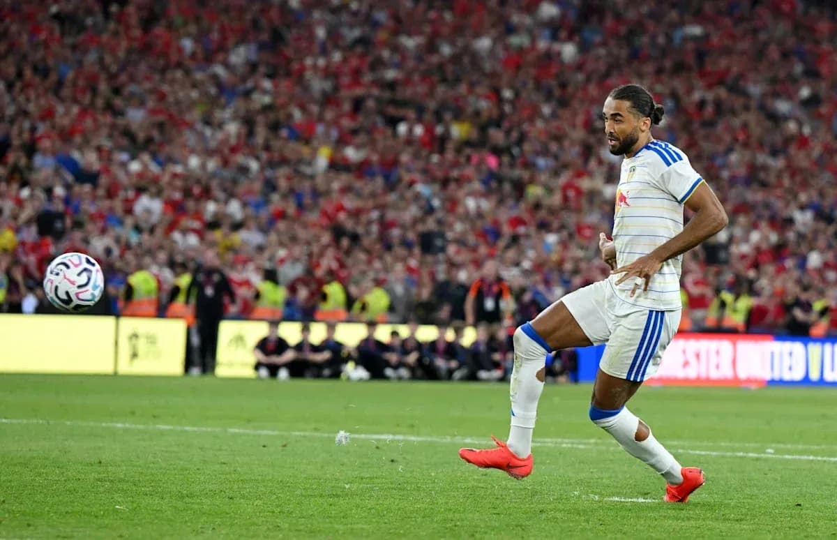 Player shooting the ball during a match