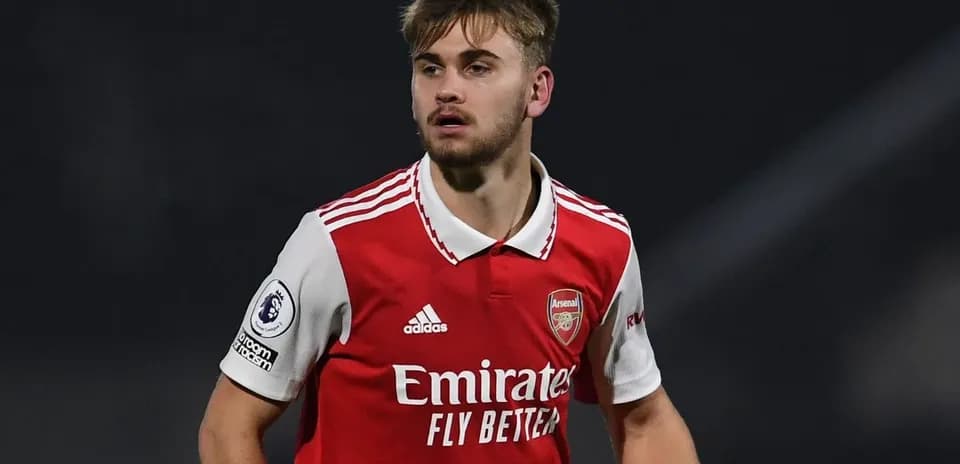 Player in Arsenal kit during a match