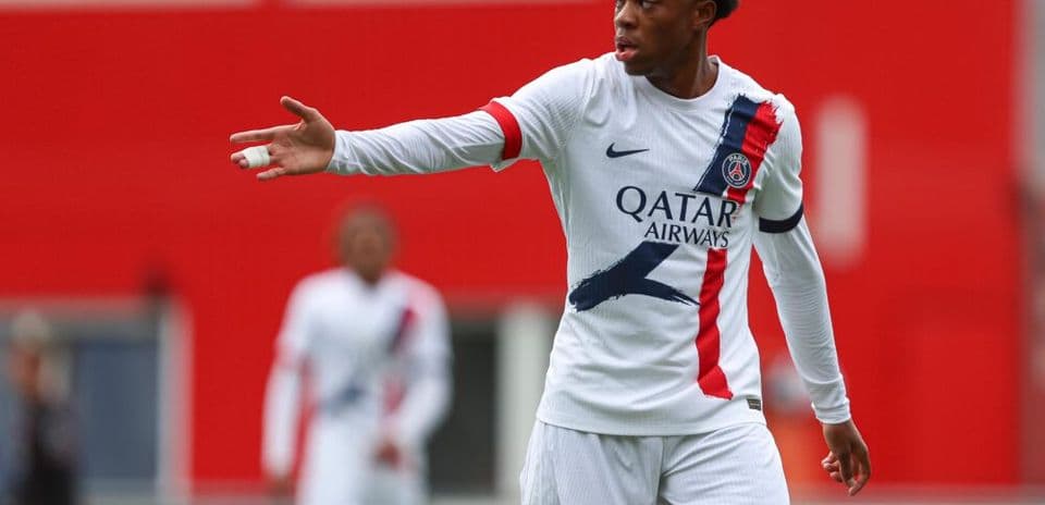 Player gesturing during a football match