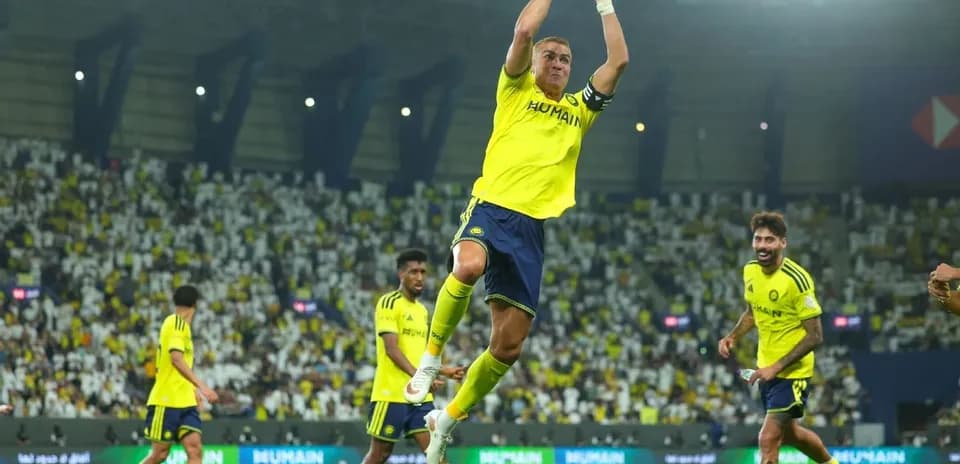 Player celebrating during a match with teammates