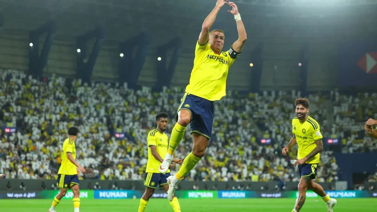 Player celebrating during a match with teammates