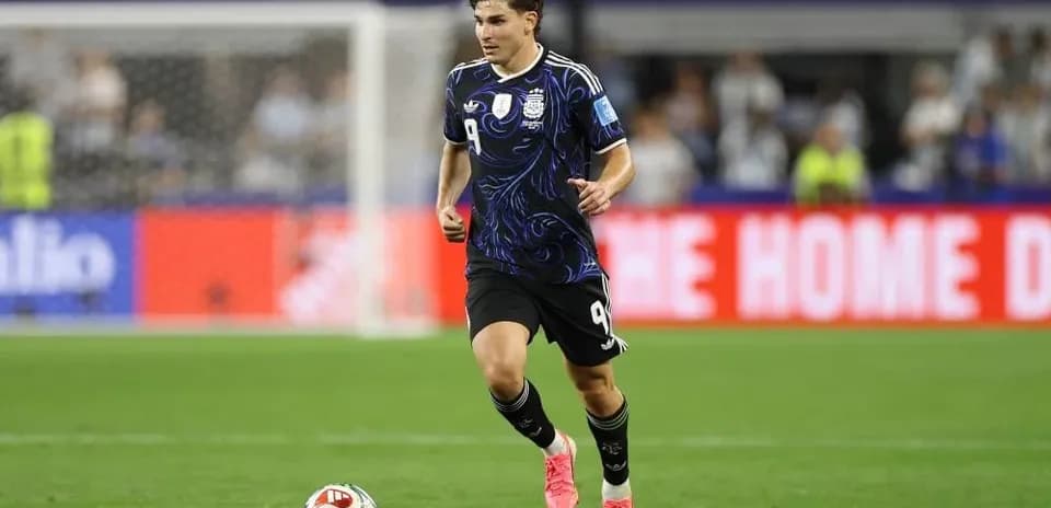 Player dribbling the ball during match on field