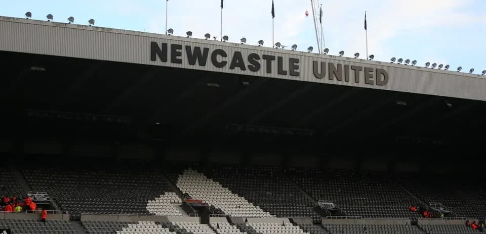 Newcastle United stadium with empty seats visible
