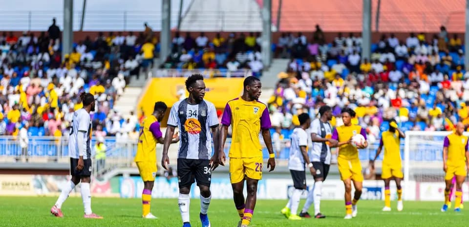 Players on the field during TP Mazembe match