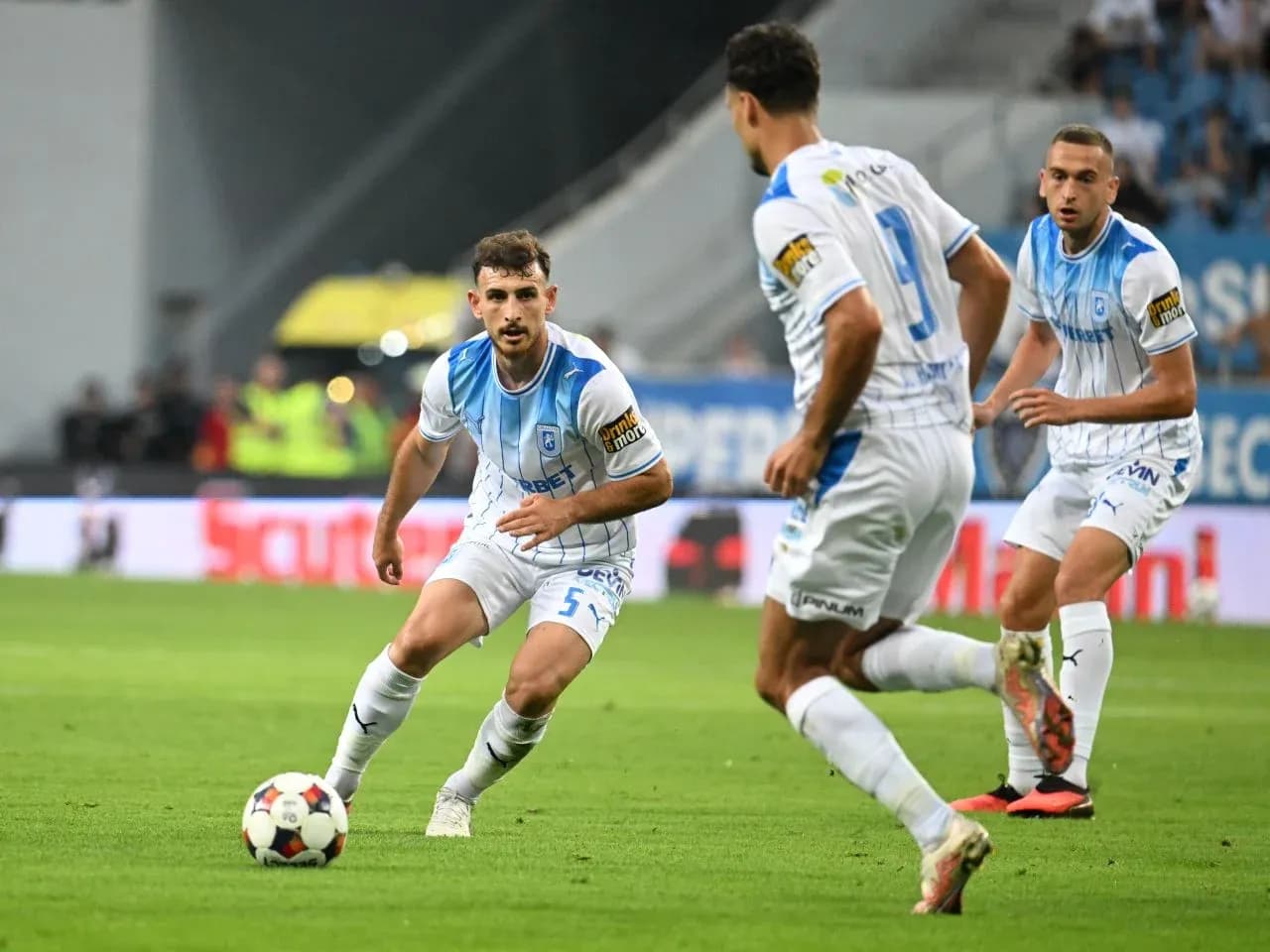 Universitatea Craiova players during a match