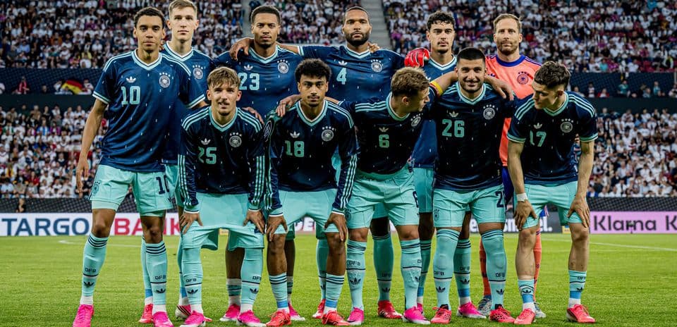 German national football team posing for photo