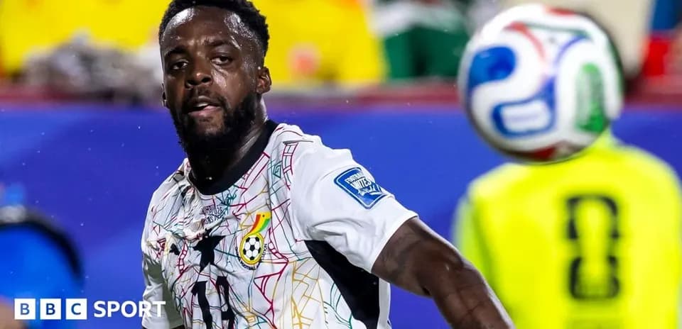 Player in action during a football match