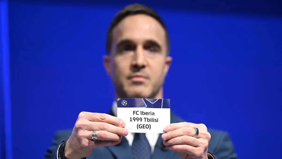 Official holding FC Iberia 1999 Tbilisi card