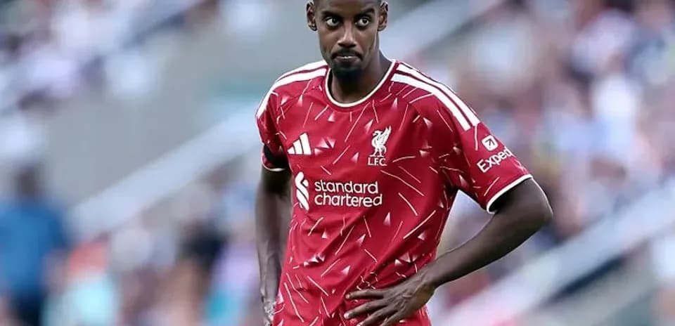Liverpool player on pitch during match
