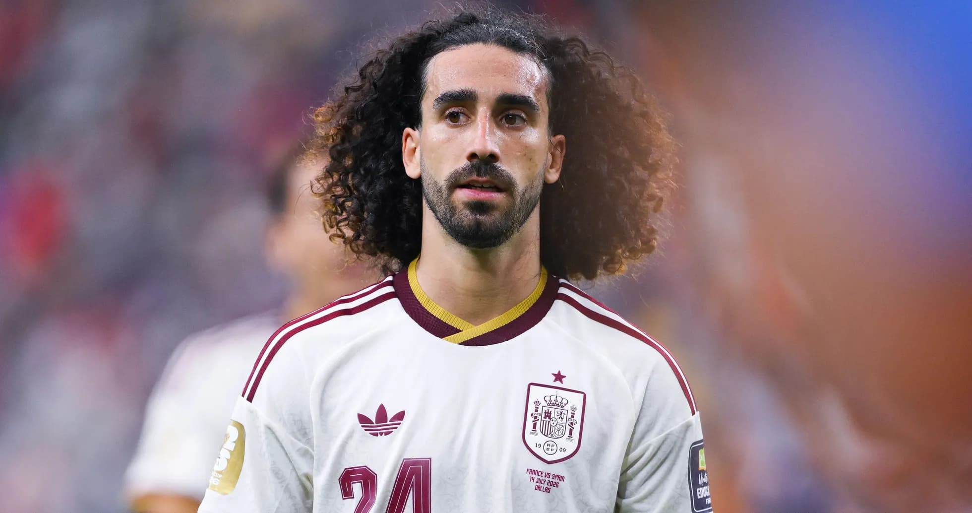 Player in Spain jersey during a match