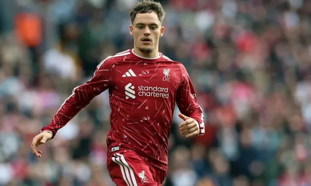 Liverpool player running during a match