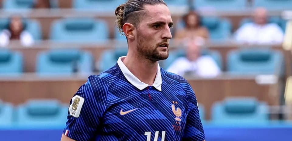 Football player in France national team jersey
