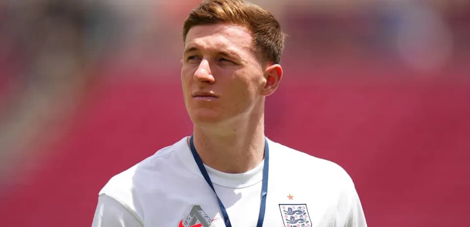 Player in England training kit during warm-up