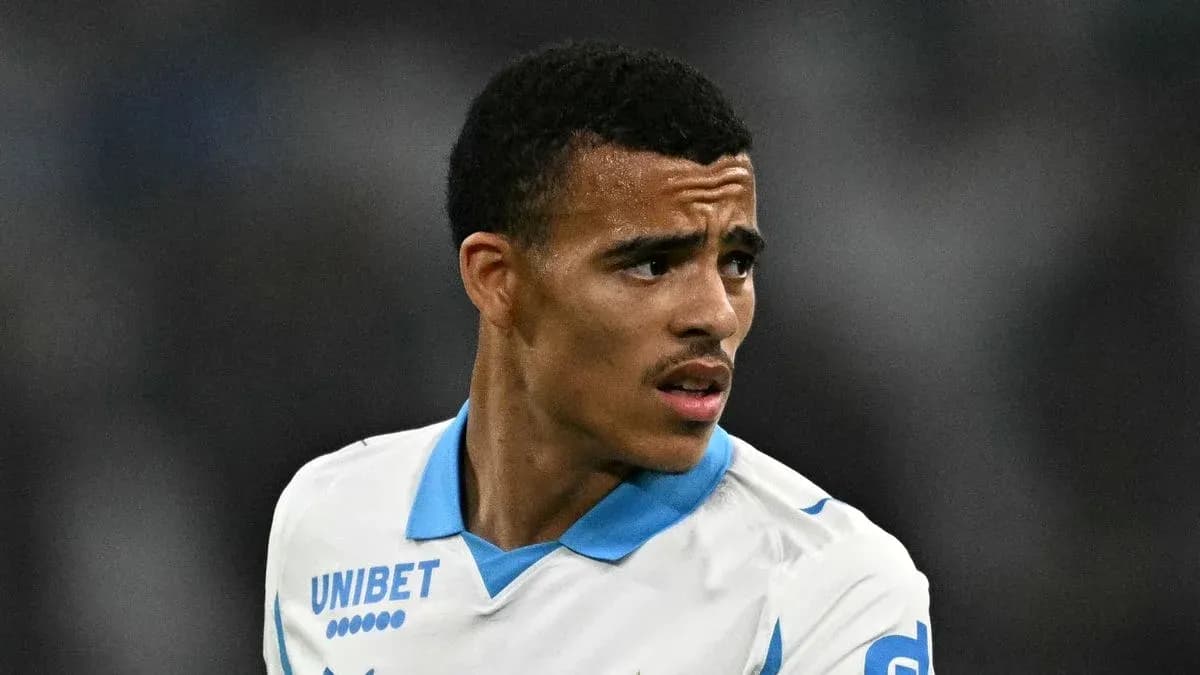 Player wearing Marseille jersey during a match