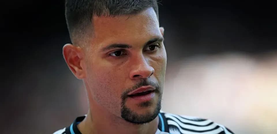 Close-up of a football player in team jersey