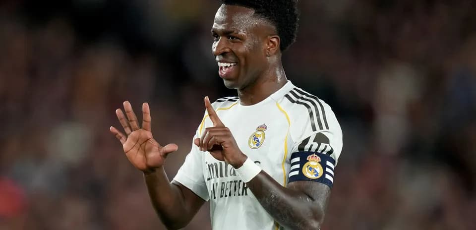 Player celebrating with gesture during match