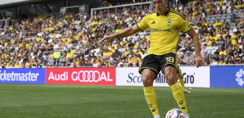 Player preparing to take a corner kick