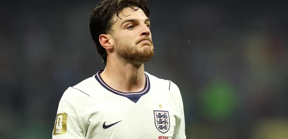 Player in England jersey during World Cup match