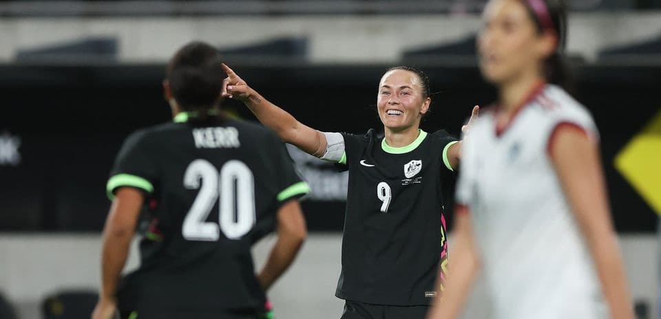 Player celebrating after scoring a goal in match