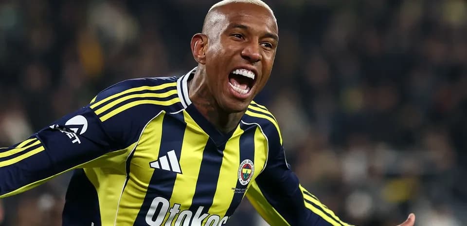 Fenerbahçe player celebrating after scoring a goal