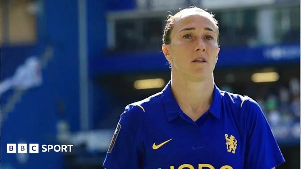 Player wearing Chelsea jersey on the pitch