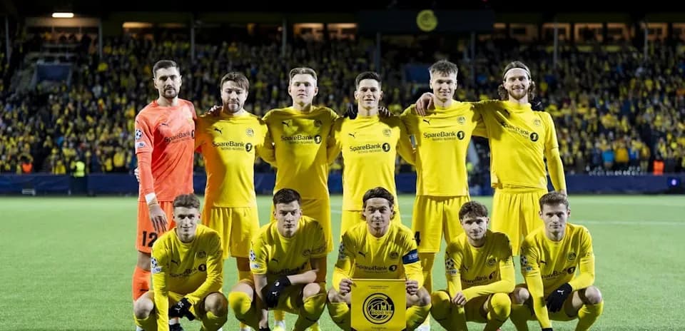Bodo/Glimt team lineup for UEFA Champions League