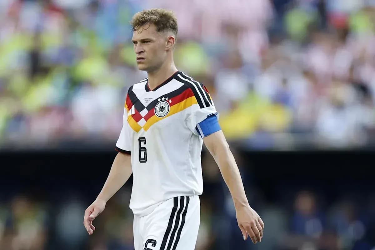 Player wearing Germany kit with captain's armband