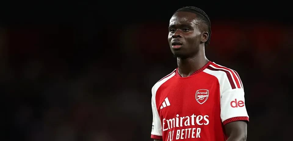 Player in Arsenal kit during match