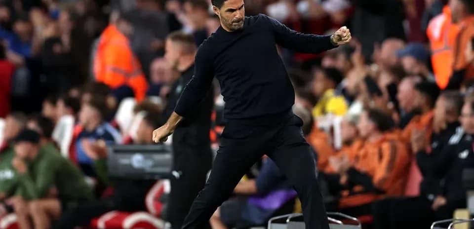Manager celebrating an important moment during match