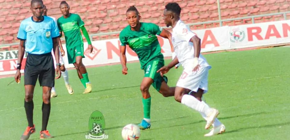 Players in action during NPFL match