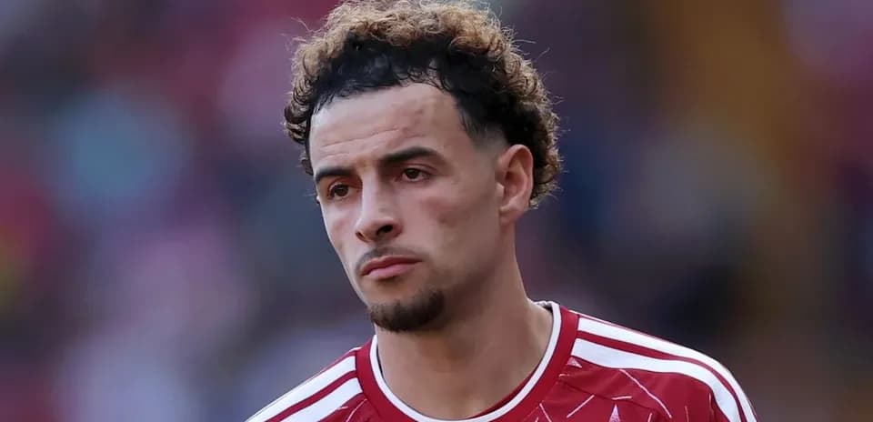Player in red jersey during match close-up